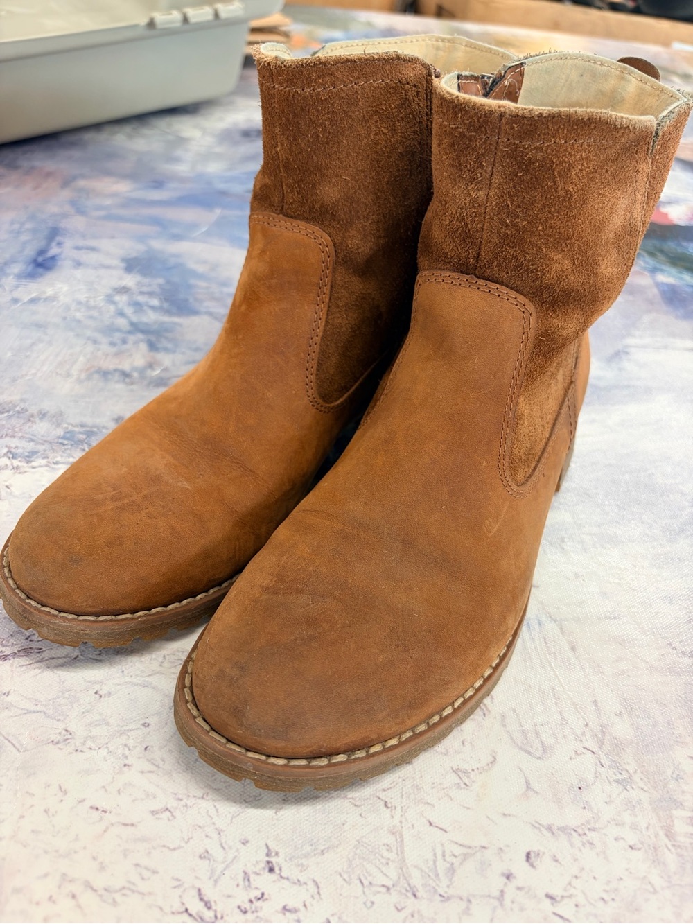 Timberland Brown Leather Chelsea Boots Women’s Size 7